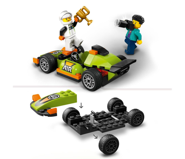 LEGO City 60399 Zielony samochód wyścigowy - 1202568 - zdjęcie 3
